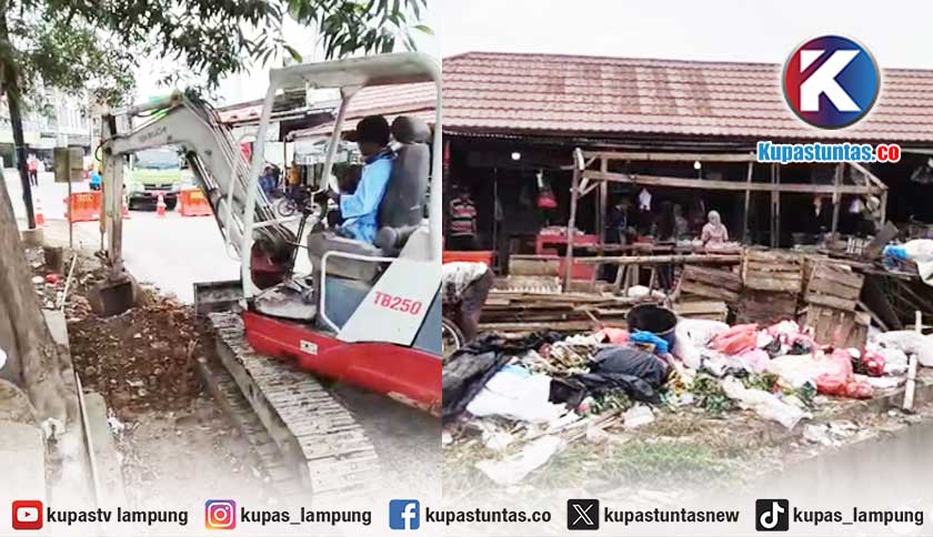 Pasar Simpang Pematang Mesuji Ditertibkan, 47 PKL Dipindah ke Pasar Rakyat