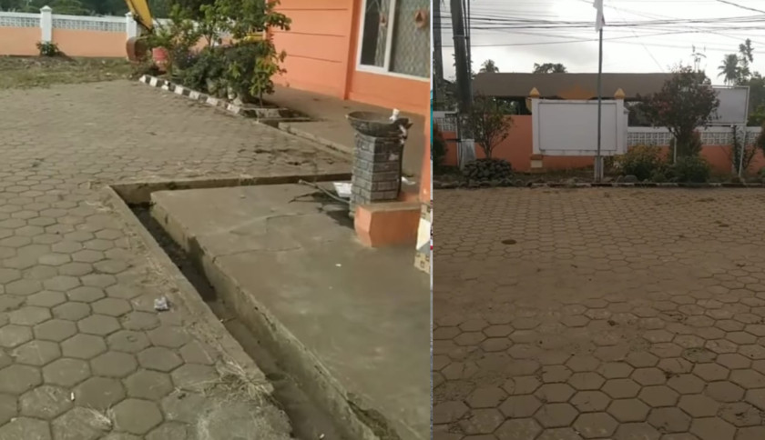 Abu Vulkanik Anak Krakatau Kepung Tanggamus, Warga Pertanyakan Posko Bencana
