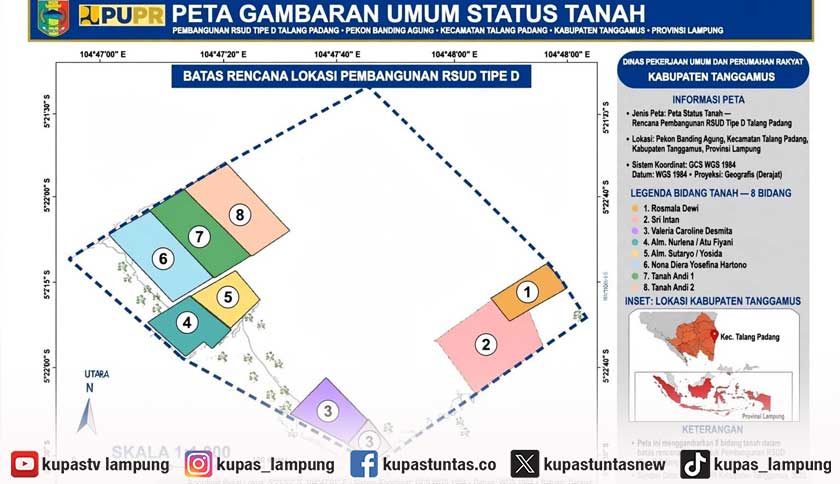 RSUD Kedua Tanggamus Segera Dibangun di Talang Padang