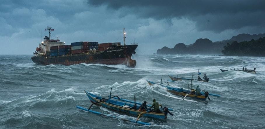 Perairan Lampung Berpotensi Tinggi Gelombang hingga 3 Hari Kedepan