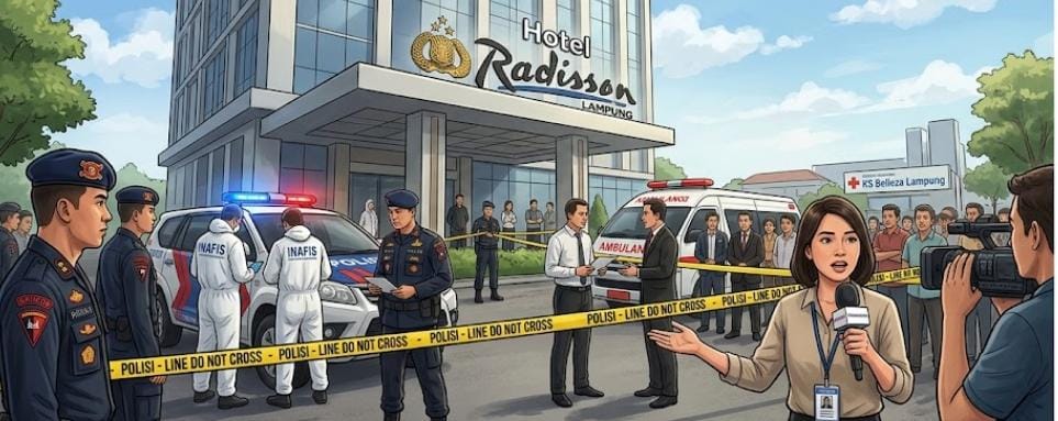 Geger, Chef Asal Inggris Ditemukan Meninggal di Kamar Hotel Radisson Bandar Lampung