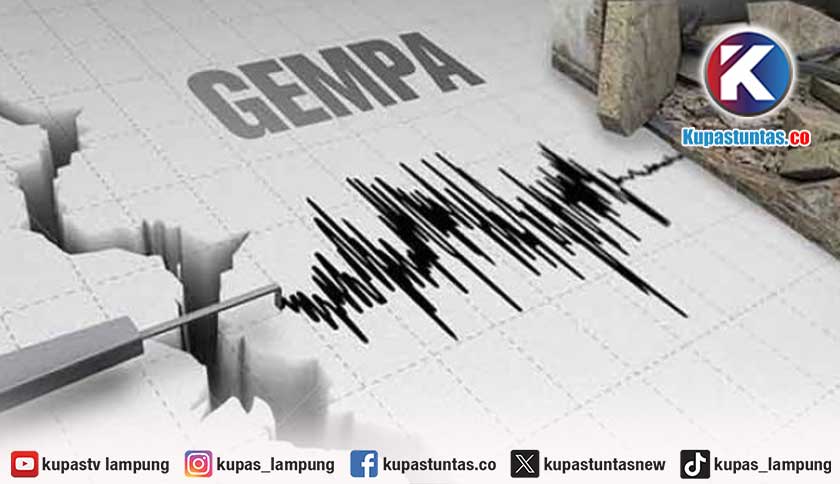 10 Gempa Terjadi Dalam 6 Jam di Tanggamus, Ini Rinciannya