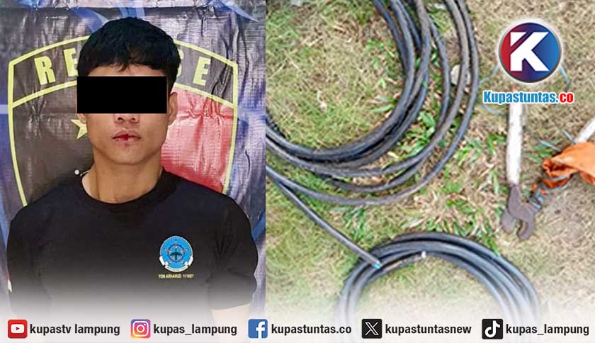 Nekat! Pria di Lampung Tengah Panjat Tower BTS untuk Curi Kabel
