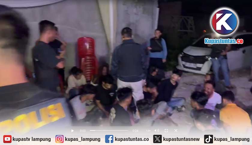 Pesta Ulang Tahun Diiringi Musik DJ di Lampung Selatan Digerebek Polisi, 13 Orang Diamankan