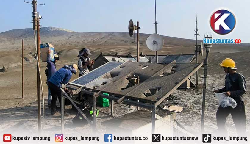 Pasca Rusak Terkena Erupsi, Empat Stasiun Pemantau Gunung Anak Krakatau Kembali Berfungsi