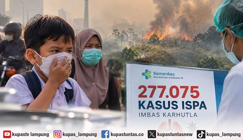 Kemenkes Catat 277 Ribu Kasus ISPA Imbas Karhutla