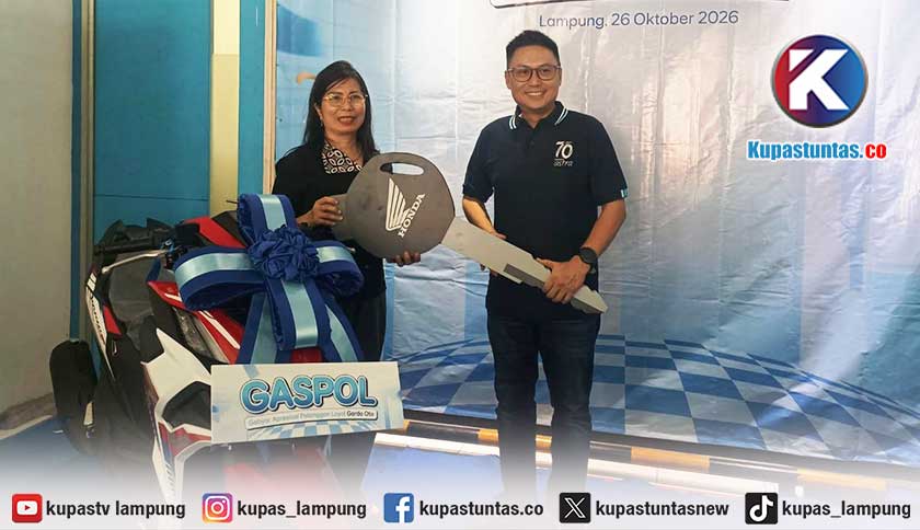 Yan Hertina Menangkan Honda Vario, Asuransi Astra Serahkan Hadiah GASPOL di Lampung