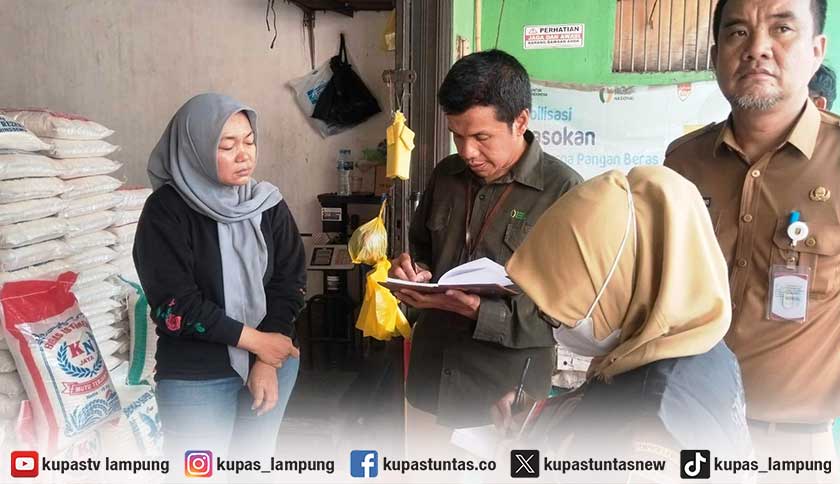 Bapanas Temukan Harga Beras Premium di Atas HET di Bandar Lampung