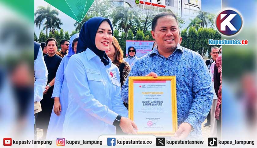RS Urip Sumoharjo Raih Dua Penghargaan dari PMI Provinsi Lampung, Termasuk Bank Darah Rumah Sakit Terbaik 2026