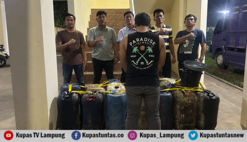 Polisi Bongkar Penimbunan Solar Subsidi di Tanggamus, Pemuda 25 Tahun Diamankan