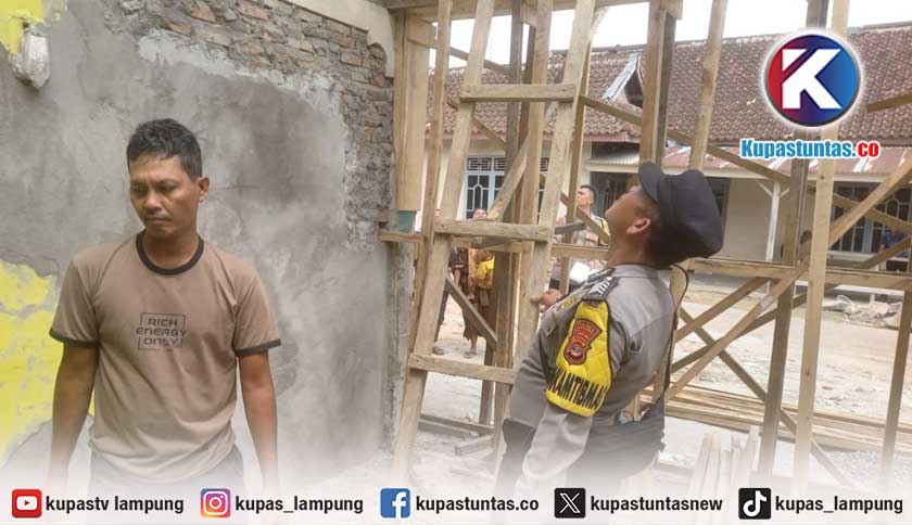 Bantu Renovasi Warung, Warga Lampung Tengah Tewas Terjatuh
