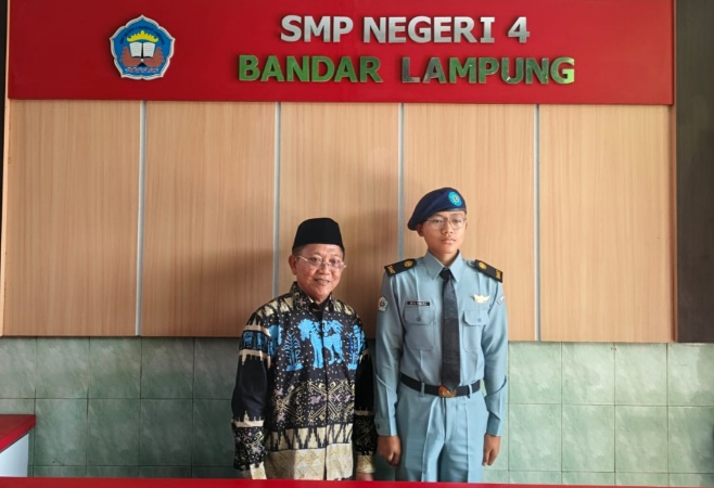 Alumni SMPN 4 Bandar Lampung Arya Wibawa Sosialisasi Cara Masuk SMA Krida Nusantara