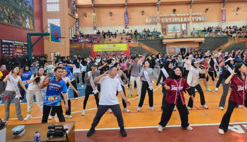 Teknokrat Gelar Jalan Sehat dan Zumba, Perkuat Budaya Hidup Sehat di Lingkungan Kampus