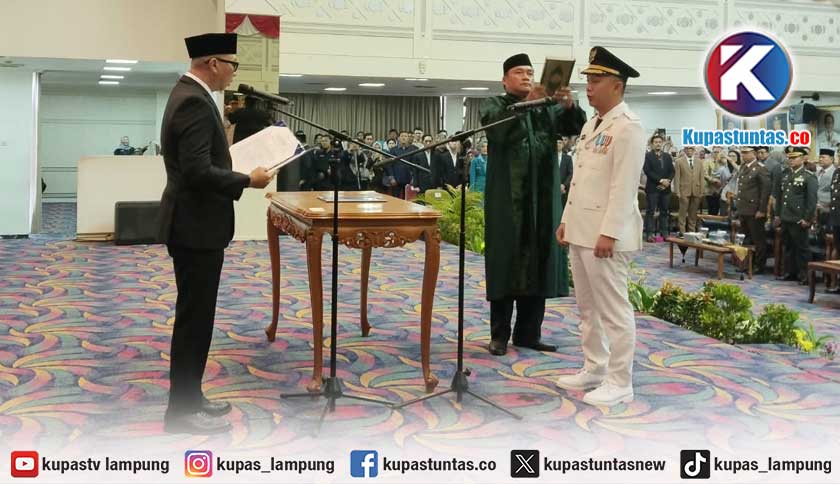 Gubernur Mirza Resmi Lantik Galang Putra Rahman Jadi Wakil Bupati Way Kanan