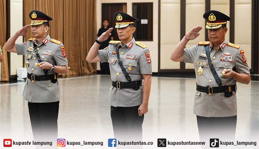 Kapolri Pimpin Sertijab, Kursi Kapolda Lampung Beralih ke Yustan Alpiani