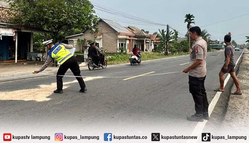Pelajar SMA Tewas Terlindas Truk di Lampung Timur, Polisi Buru Sopir yang Kabur