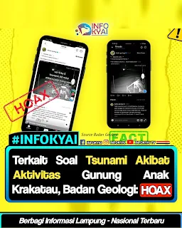 Badan Geologi Tegaskan Isu Tsunami 60 Meter Akibat Erupsi Anak Krakatau Hoaks, Warga Diminta Tak Panik!