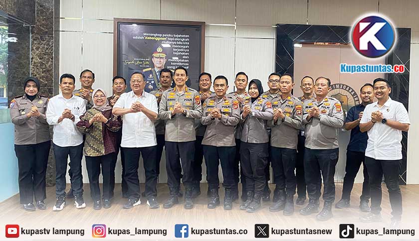 Disambut Hangat Kapolresta Eko Bagus Riyadi, Sudin Ajak Bangun Tempat Istirahat Ojol di Bandar Lampung