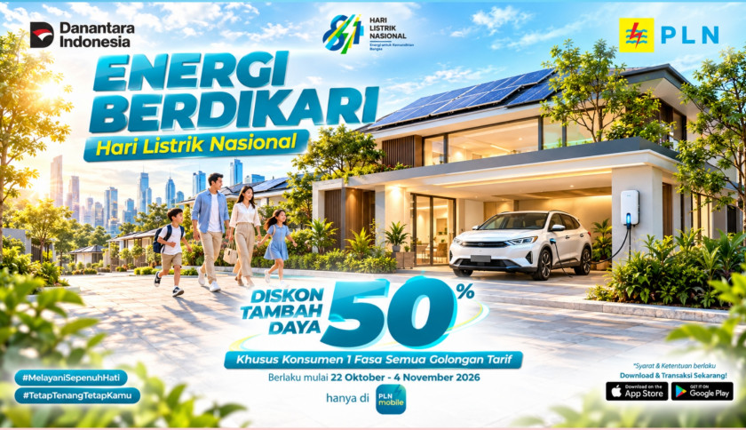 Sambut HLN ke-81, PLN Hadirkan Diskon Tambah Daya 50 Persen bagi 2,8 Juta Pelanggan di Lampung