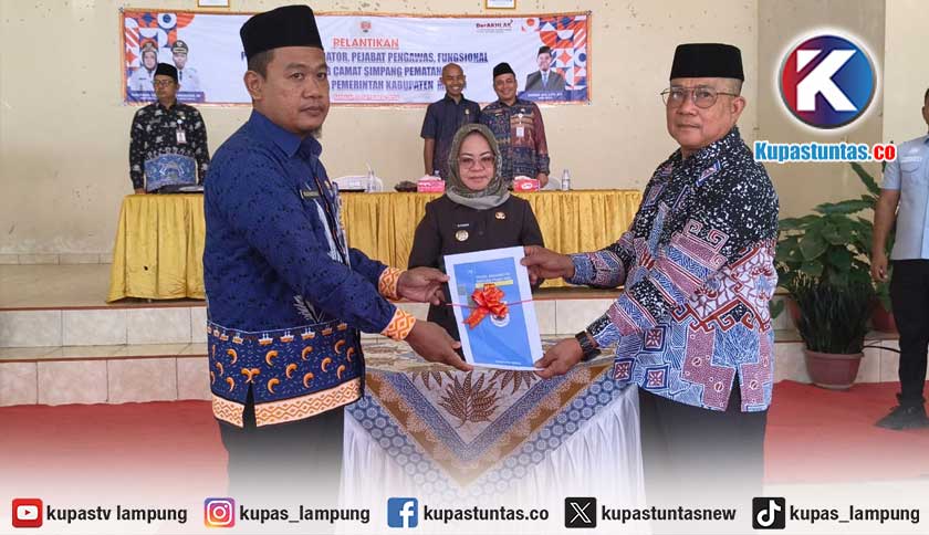 Lantik 26 Pejabat, Bupati Mesuji Minta Pejabat Turun ke Lapangan, Bukan Hanya Duduk di Kantor