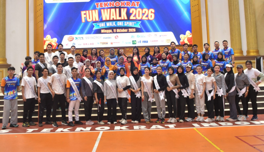 Universitas Teknokrat Indonesia Gelar Jalan Sehat 'One Walk One Spirit' Bersama Sivitas Akademika dan Masyarakat