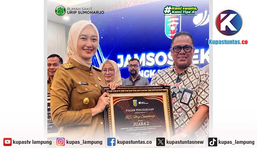 RS Urip Sumoharjo Raih Juara 2 Jamsostek Award 2025 Kategori Perusahaan Besar dan Menengah
