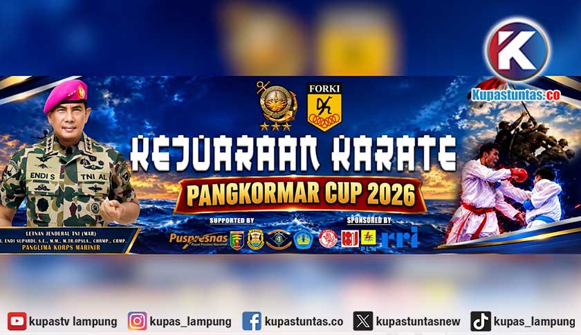 1.055 Karateka Adu Prestasi di Lampung, Pangkormar Cup 2026 Jadi Ajang Berburu Bibit Atlet