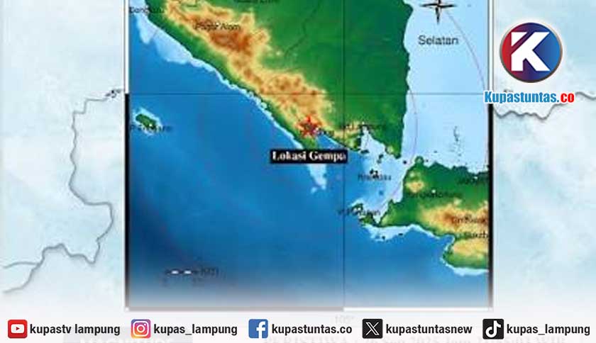 Tanggamus Diguncang Gempa 10 Kali, Pesisir Barat Satu Kali