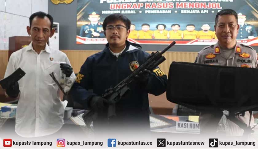 Kabur Saat Diperiksa di Bakauheni, Pria Ini Sembunyikan Senjata Api Jenis AR-15 dalam Mobil