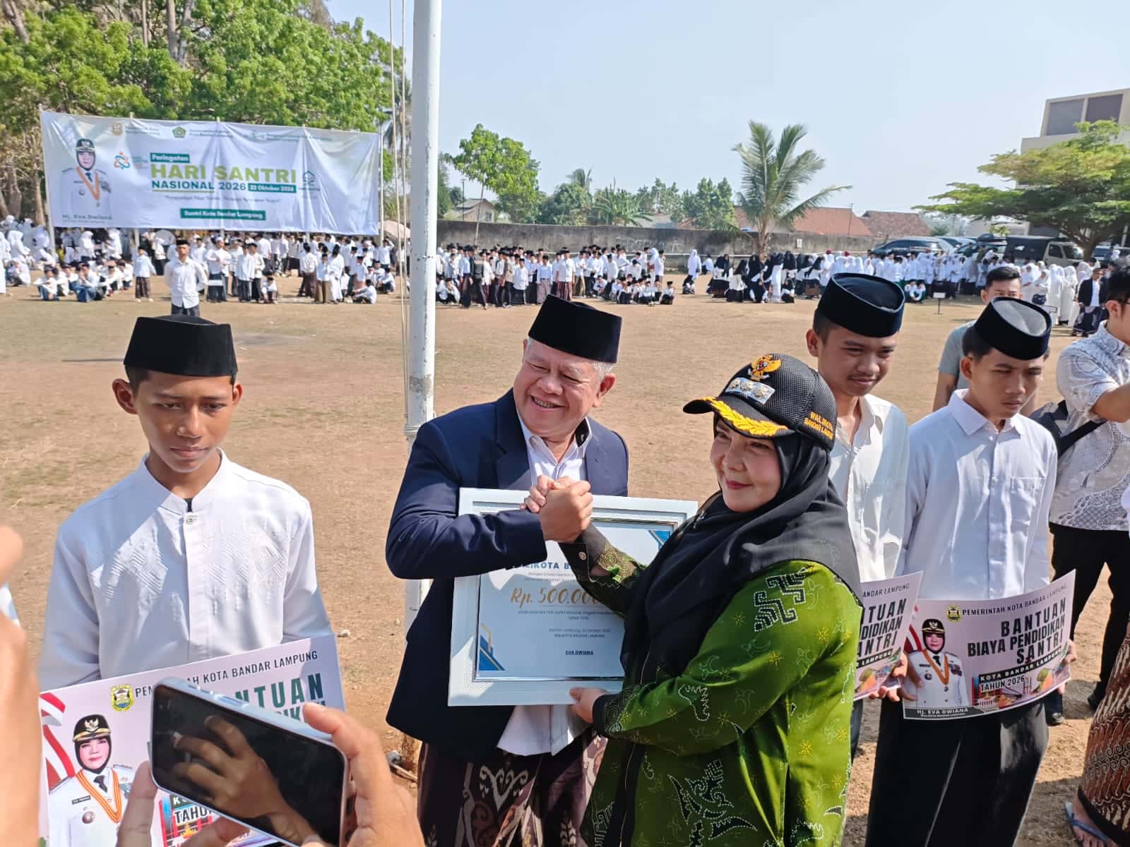 Santri Bandar Lampung Berpeluang Kuliah ke Luar Negeri, Eva Dwiana Janjikan Beasiswa hingga Mekkah