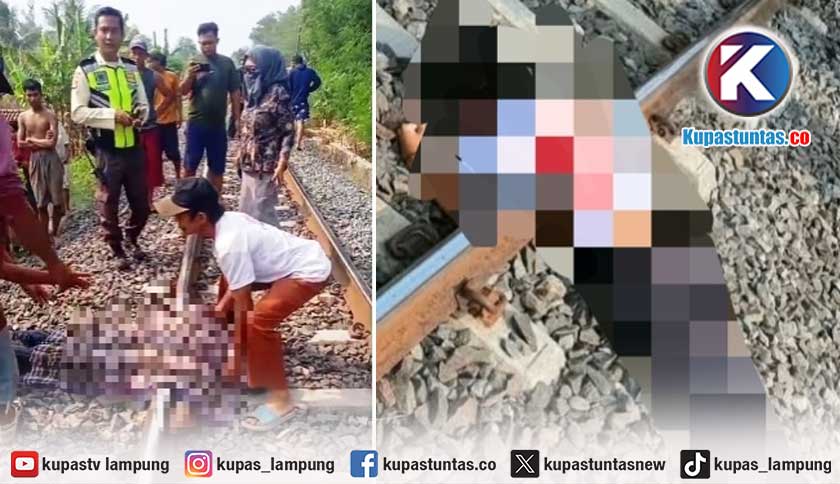 Pria Berseragam SMA Negeri 4 Metro Ditemukan Tewas di Rel Kereta Api Natar, Identitas Belum Diketahui
