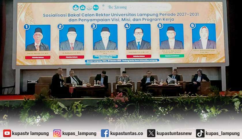 Adu Visi Enam Kandidat Rektor Unila, dari Kampus Digital hingga Riset Global