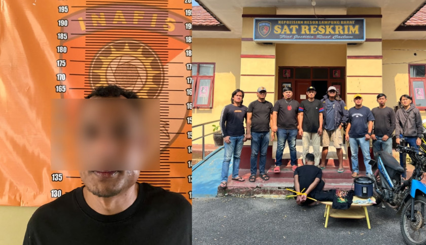 Curi Uang Rp5 Juta di Rumah Warga Batu Brak, Pria 28 Tahun Diringkus Polisi