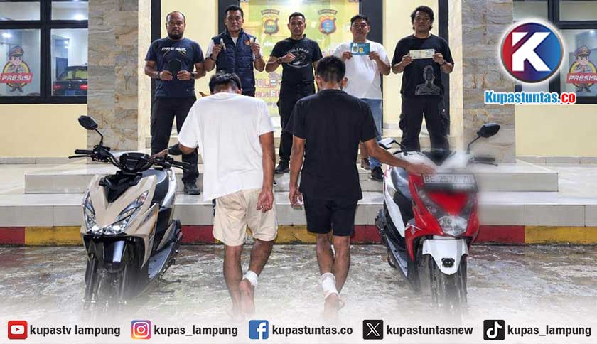 Polisi Tembak Dua Pencuri Motor di Tanggamus