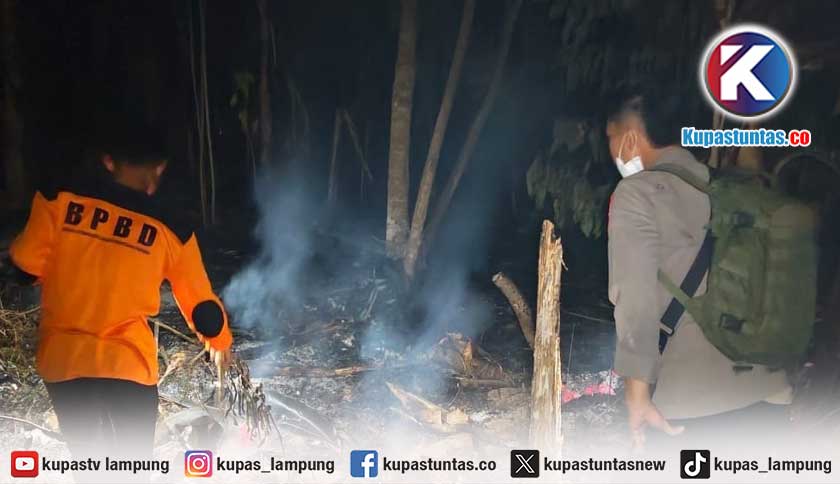 Diduga Dipicu Puntung Rokok, Satu Hektar Kebun di Cukuhbalak Tanggamus Terbakar