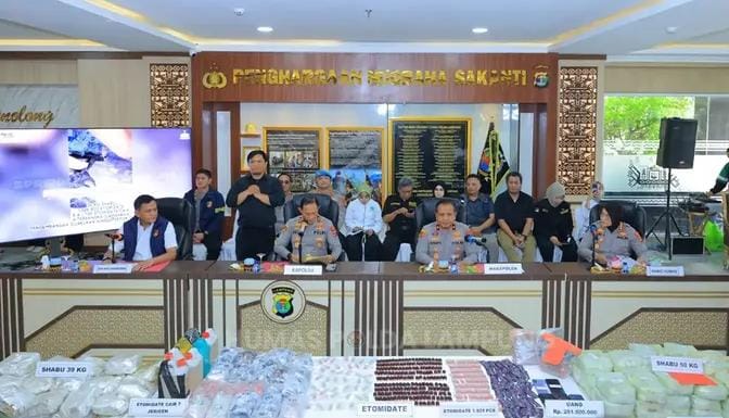 Jaringan Internasional Sabu 89 Kilogram Terungkap, Polda Lampung Libatkan Interpol