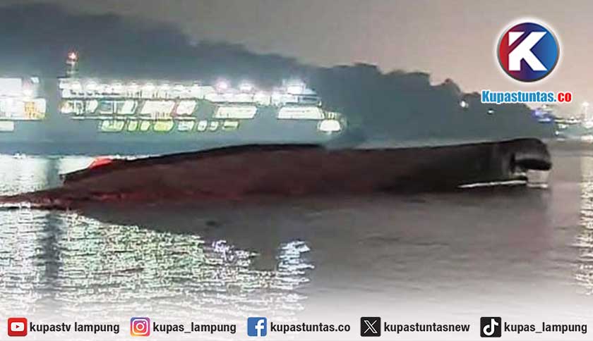 KMP Batumandi Akhirnya Tenggelam di Dekat Pelabuhan Merak, ASDP Siapkan Operasi Pengangkatan