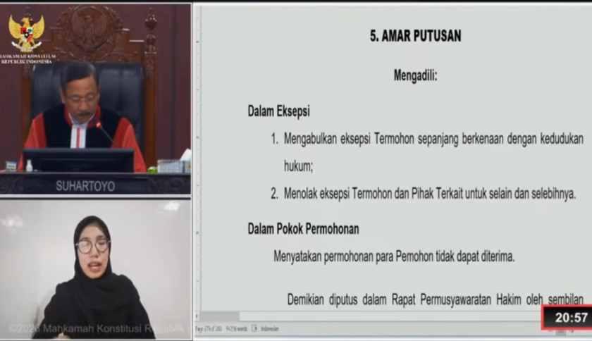 MK Tolak Gugatan Ijazah Gibran, Ini Alasannya