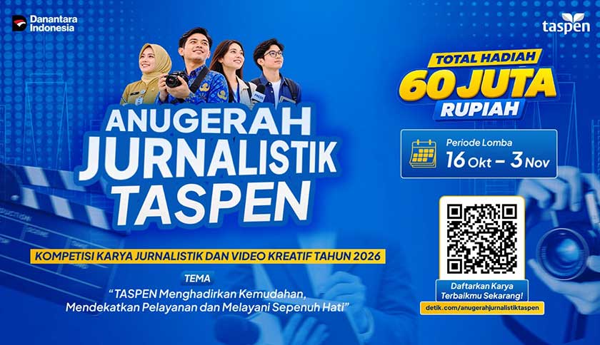 TASPEN Gelar Anugerah Jurnalistik 2026, Ajak Jurnalis, ASN, dan Masyarakat Partisipasi dengan Total Hadiah Rp60 Juta