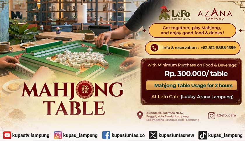 LeFo Café & Eatery Hadirkan Mahjong Table, Perpaduan Seru antara Permainan, Kuliner dan Hangout di Bandar Lampung