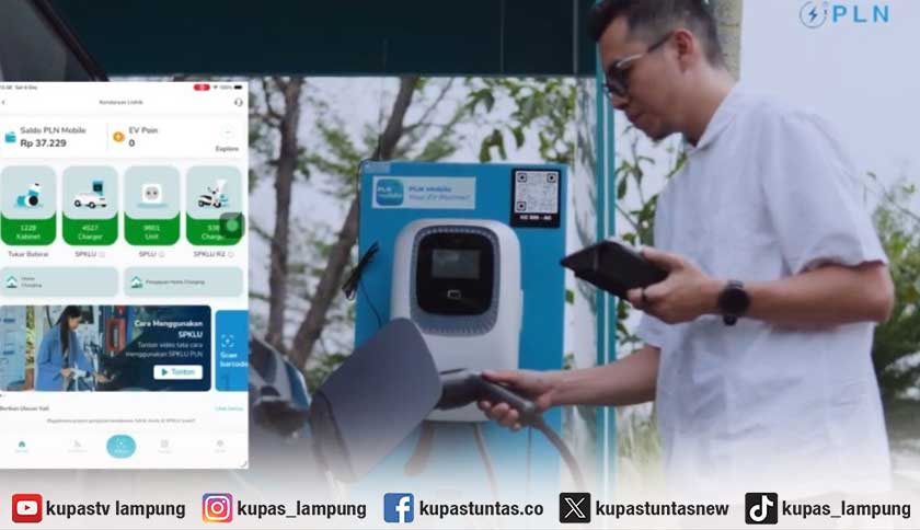 Tingkatkan Pelayanan Masyarakat, PLN Hadirkan 90 Unit SPKLU di Lampung hingga Kemudahan Trip Planner dan Antre EV
