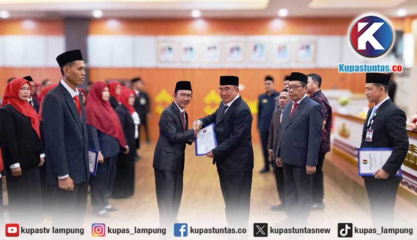 Usai Dilantik, 47 Kepala Sekolah di Tanggamus Ditagih Kerja Nyata