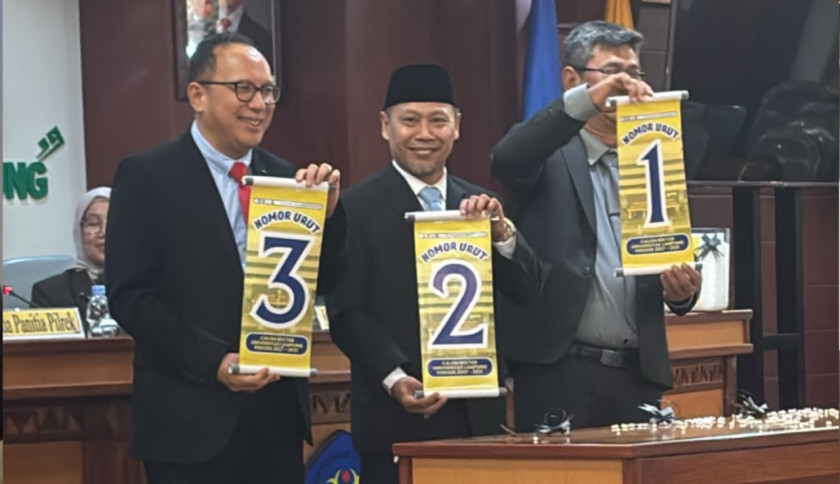 Pilrek Unila, Budiyono, Warsito, dan Asep Sukohar Masuk Tiga Besar