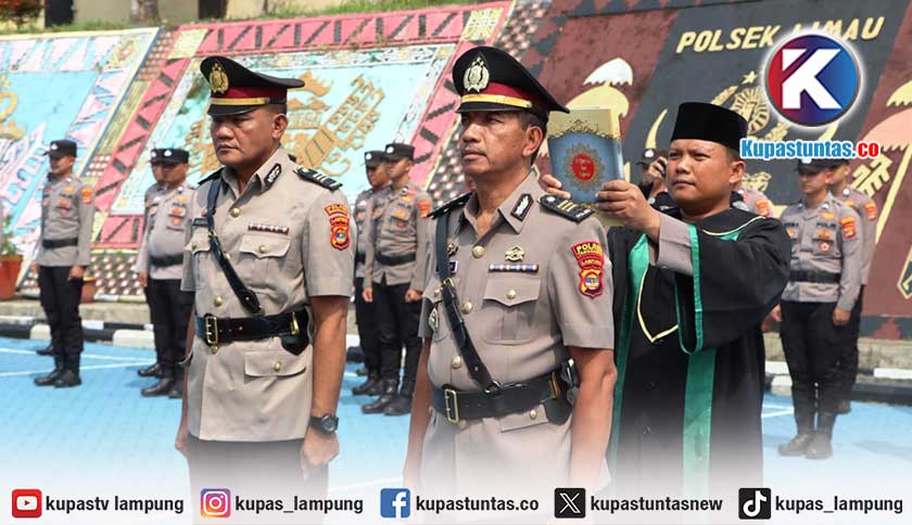 Sertijab Kabaglog, Kapolres Tanggamus Tekankan Efisiensi dan Transparansi Logistik