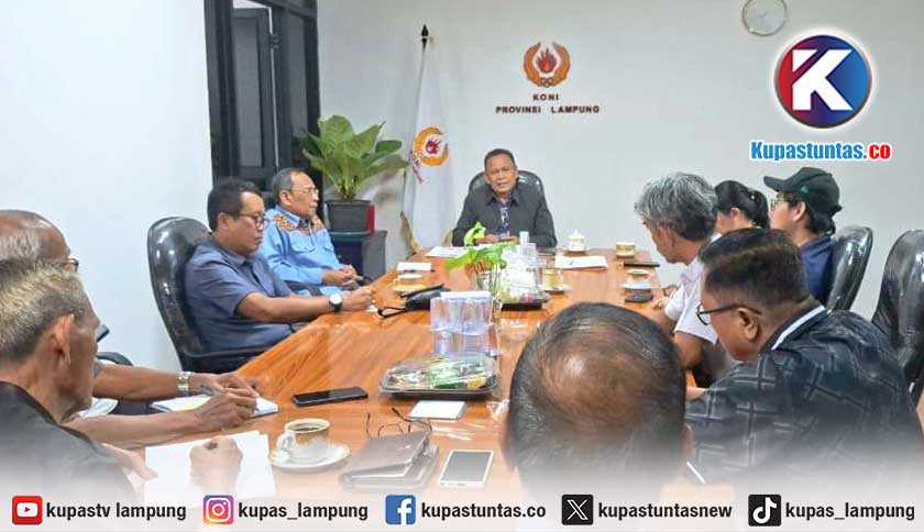 KONI Lampung Desak Daerah Segera Tuntaskan Administrasi Atlet Porprov 2026