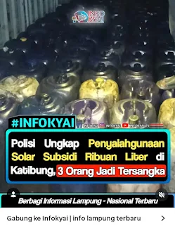 Polisi Ungkap Penyalahgunaan Solar Subsidi Ribuan Liter di Katibung, 3 Orang Jadi Tersangka