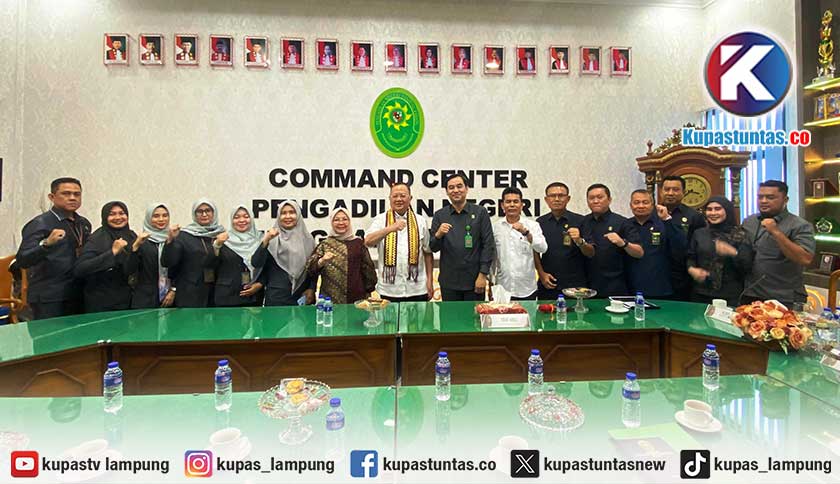 Kunjungi PN Tanjungkarang, Sudin Terima Paparan 4.051 Perkara, Kasus Narkotika Mendominasi