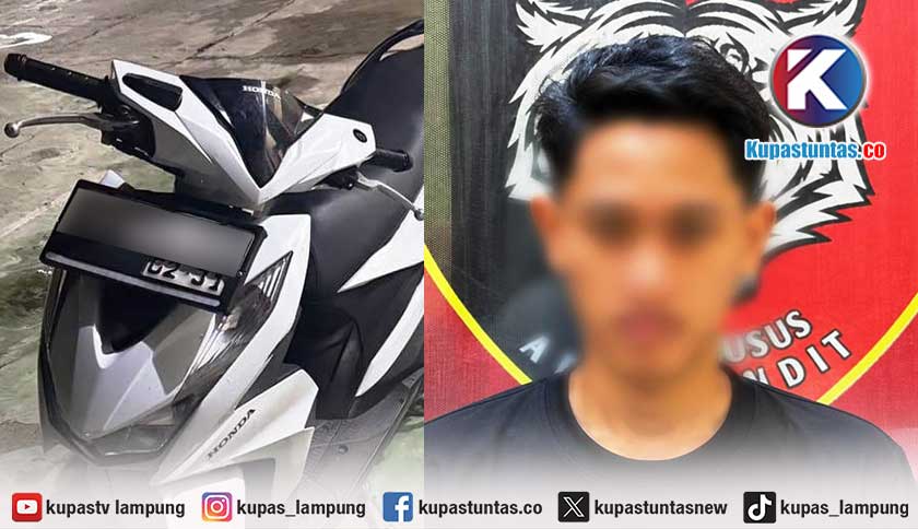 Polisi Bongkar Komplotan Curanmor di Tanggamus, Satu Pelaku Ditangkap Dua Buron